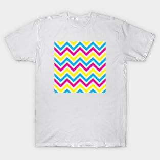 Yellow, Pink, & Blue Stripes T-Shirt